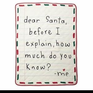 Baby gap Christmas decorative throw blanket.